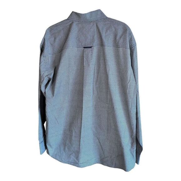 Panhandle Tuf Cooper Men's Geometric Blue Long Sleeve Shirt Size L - Picture 2 of 6